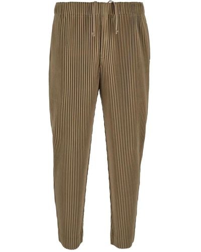 Homme Plissé Issey Miyake Pleated Trouser - Natural