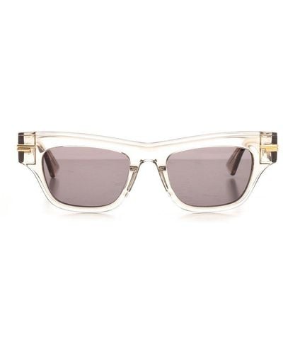 Bottega Veneta Square-frame Sunglasses - Pink