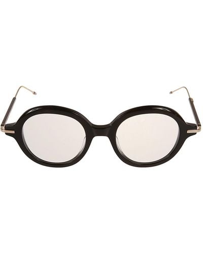 Thom Browne Classic Round Glasses - Natural