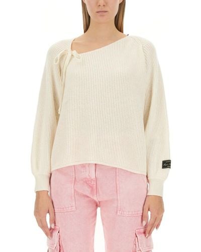 MSGM Knotted Jumper - Natural