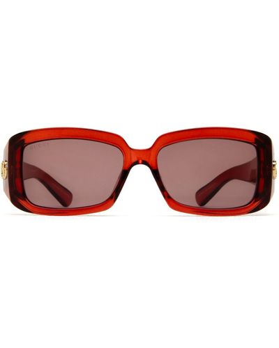 Gucci Gg1403sk Burgundy Sunglasses - Red