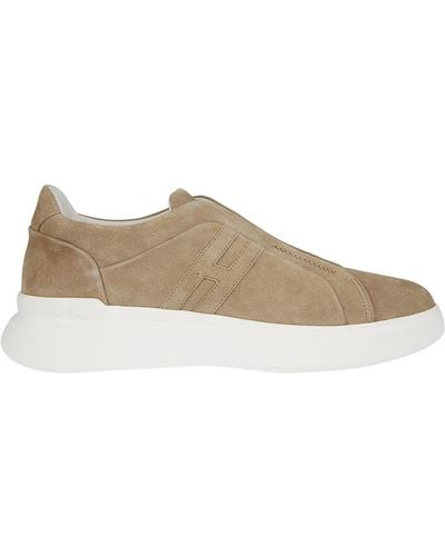 Hogan H580 Slip On Trainers - Natural