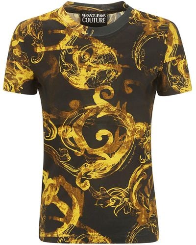 Versace 76dp608 S T-shirt - Yellow