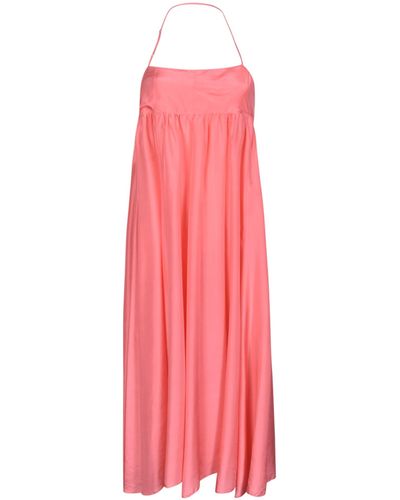 Forte Forte Exposed Back Sleeveless Long Dress - Pink