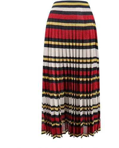 Gucci Lined Skirts - Red