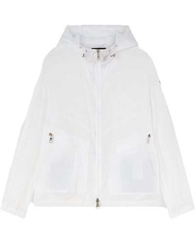 Add Windbreaker With Zip - White