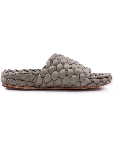 Paloma Barceló Flat Sandals - Gray