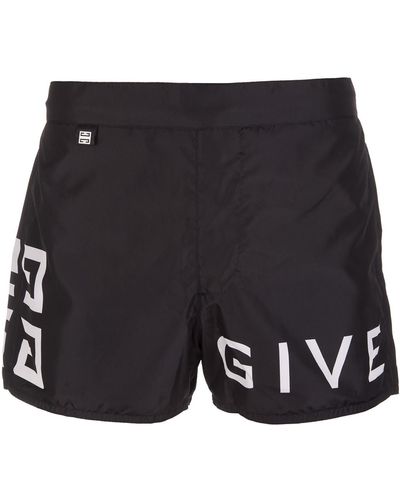 Givenchy 4g Black Swim Shorts