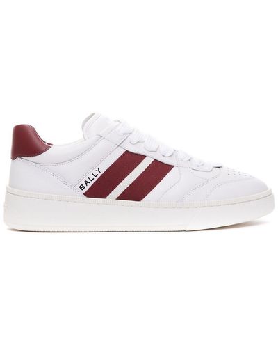 Bally Round Toe Lace-Up Trainers - White