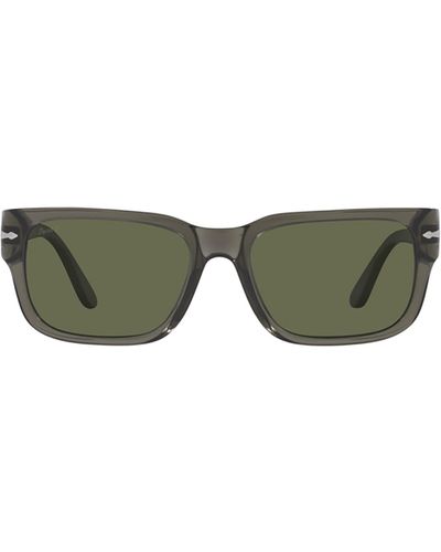 Persol Po3315S Transparent Taupe Sunglasses - Green
