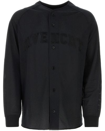 Givenchy Black Mesh Shirt