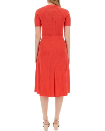 Michael Kors Knit Longuette Dress - Red