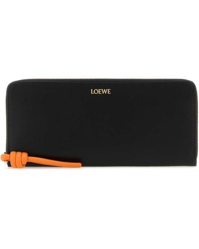 Loewe Leather Wallet - Black