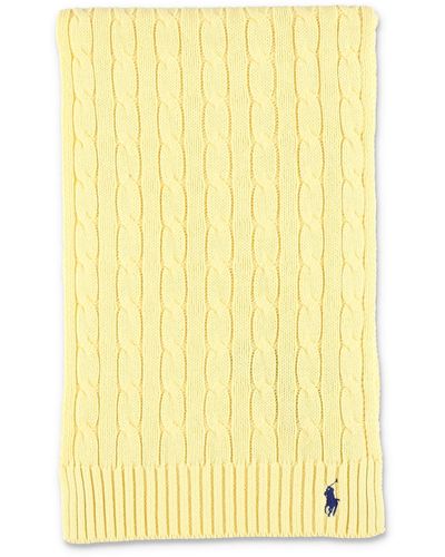 Polo Ralph Lauren Cable-knit Scarf - Yellow