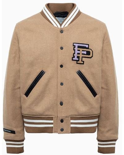 Filling Pieces Varsity Bomber Jacket - Natural