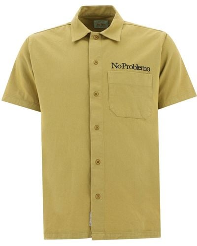 Aries Mini Problemo Uniform Shirt - Yellow