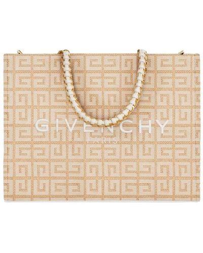 Givenchy Small G-tote Bag In Natural 4g Jute