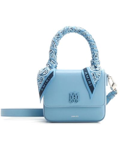 Amiri Bandana Micro Handbag - Blue