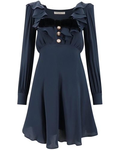 Alessandra Rich Mini Dress - Blue