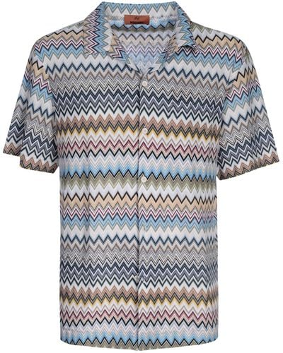 Missoni Zigzag Print Shirt - Blue