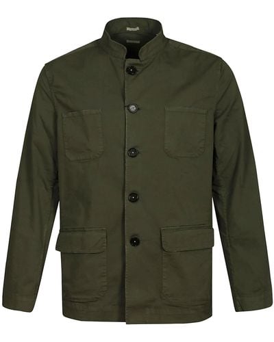 Massimo Alba Nehru Collar Jacket - Green
