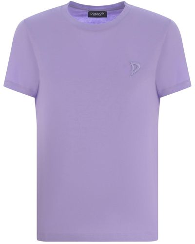 Dondup T-Shirt D Made Of Cotton - Purple