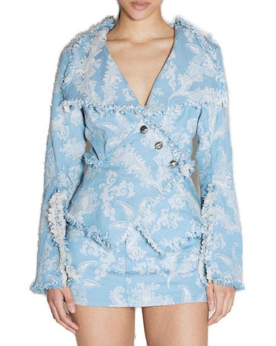 Vivienne Westwood Frayed Jacket - Blue