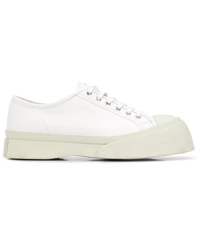 Marni Lace Up Trainers - White
