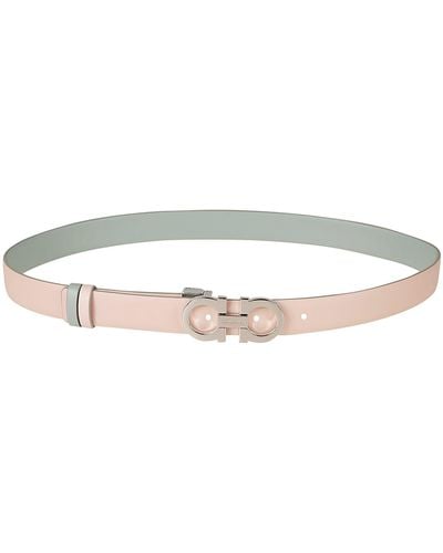 Ferragamo Reversible Leather Belt - Pink