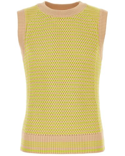 Wales Bonner Two-Tones Polyester Unity Vest - Yellow