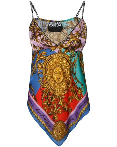 Versace Jeans Couture Foulard Style Garland Print Swimsuit - Multicolor