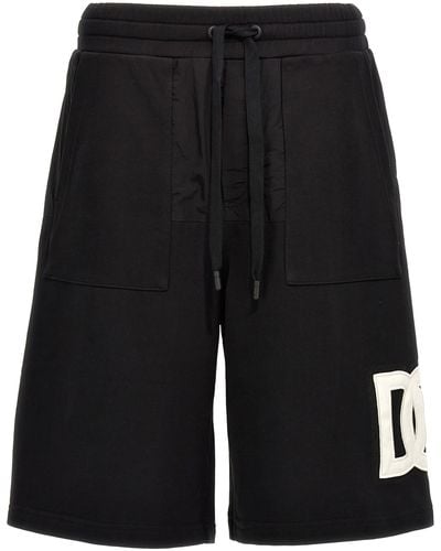 Dolce & Gabbana Logo Bermuda Shorts Bermuda, Short - Black