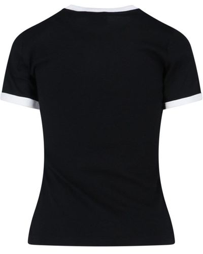 Courreges Logo T-Shirt - Black