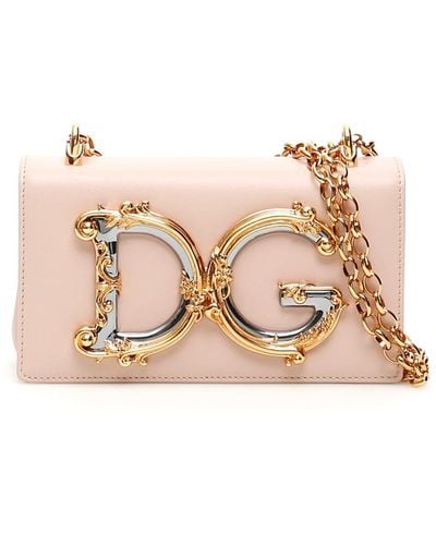 Dolce & Gabbana Dg Girl Mini Crossbody Bag - Natural