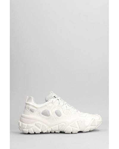 Acne Studios Chunky Mesh Sneakers In Polyester - White