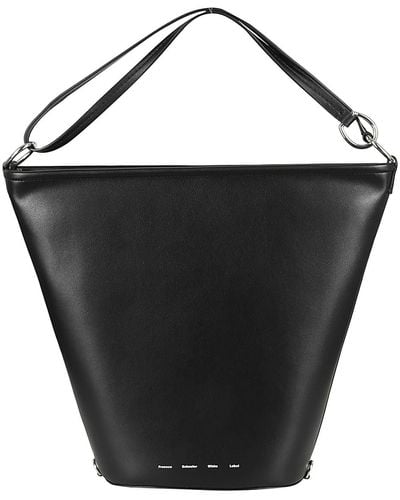 Proenza Schouler Leather Spring Bucket Bag - Black