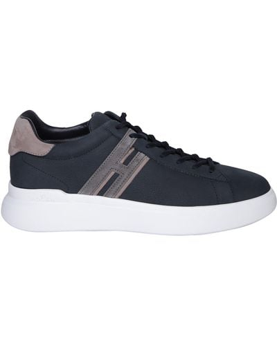 Hogan H Slash And Taupe Trainers - Blue