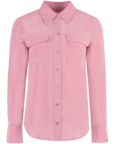 Equipment Silk Shirt - Pink