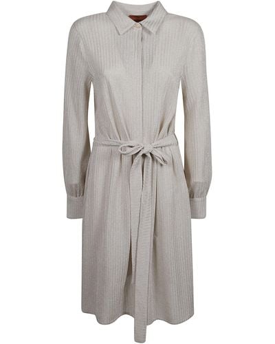 Missoni Belted Coat-Dress - Gray