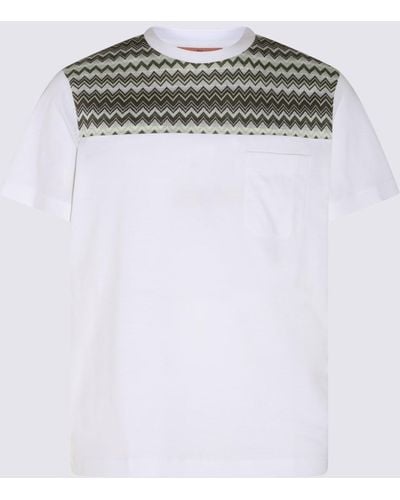 Missoni Multicolour Cotton T-Shirt - White