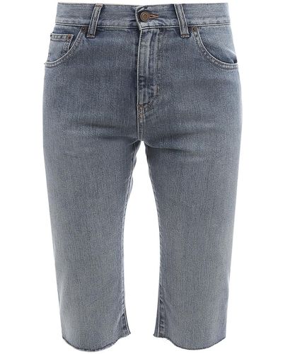 Saint Laurent Tailored Bermuda Short in White