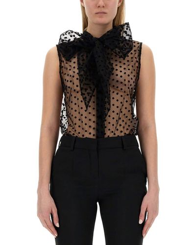 Nina Ricci Top With Knot - Black