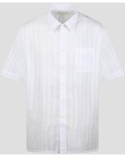 Givenchy Striped Cotton Voile Shirt - White