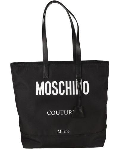 Moschino Tote Bag With Logo - Black