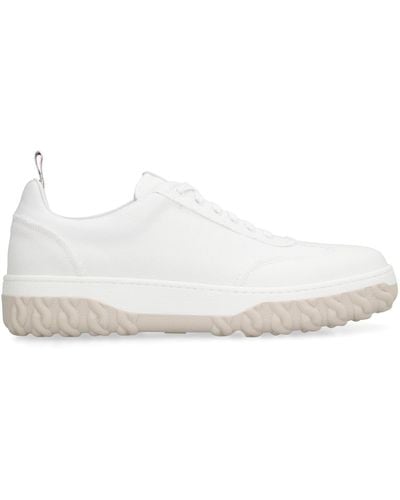 Thom Browne Field Canvas Trainers - White