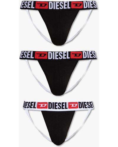 DIESEL Umbr-Jockythreepack Jockstrap 3-Pack - Black