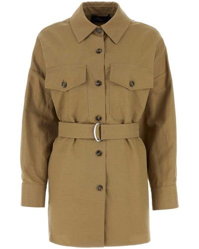 Weekend by Maxmara Biscuit Reed Matting Vicario Oversize Jacket - Natural
