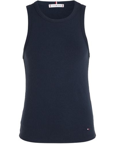 Tommy Hilfiger Top With Mini Logo - Blue