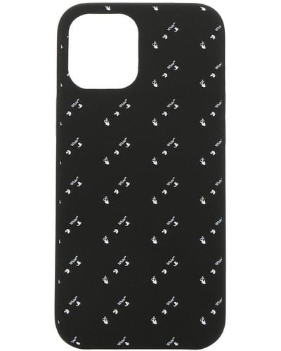 Off-White c/o Virgil Abloh Logo Printed Iphone 12 Pro Max Case - Black