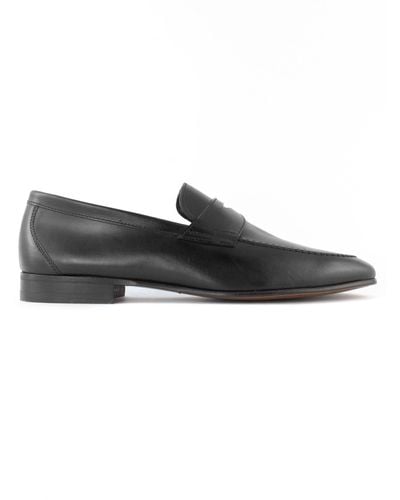 BERWICK  1707 Leather Loafer - Black